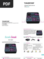 Koraoke Console Mx-620: Manual