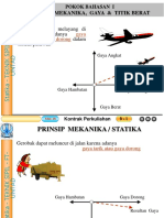 I - STATIKA Gaya & Ttitk Berat