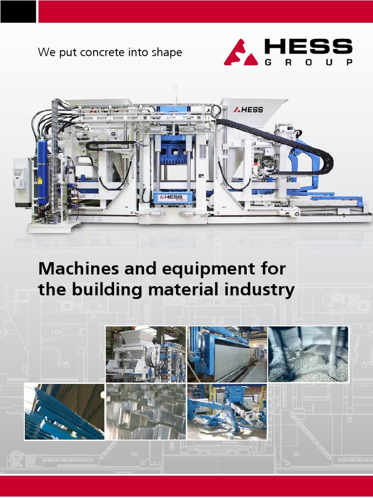 General Brochure HESS Group English | PDF | Machines | Concrete