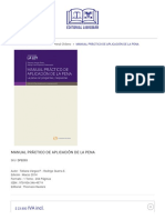 Manual Práctico de Aplicación de La Pena - Editorial Libromar