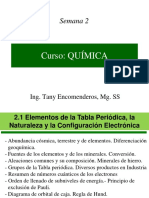 Semana 2 - Tabla Periódica y Configuración Electrónica