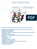 Juegos musicales para desarrollo infantil