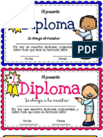 Diplomas para El Día Del Maestro