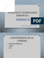 Fonética y Fonología Española Unidad III