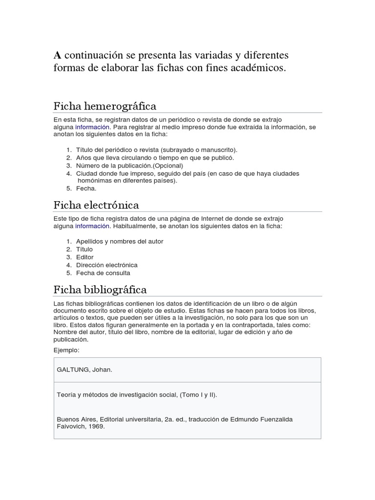 Tipos De Fichas Publicacion Comunicacion Escrita