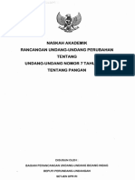 Naskah Akademik Uu No.18 Tahun 2012 Tentang Pangan