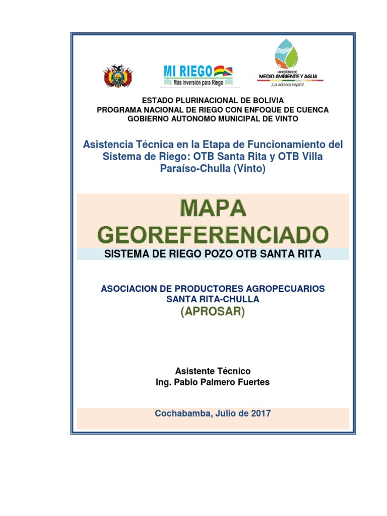 Mapa Georef Santa Rita | Descargar gratis PDF | Agua y el medio ...