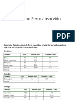 Exercicio Ferro Absorvido 2016