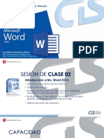 Sesion Microsoft Word