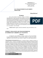 Hocevar, D - Sujeto, Diálogo y Trascendencia en Edipo en Colono de Sófocles.pdf