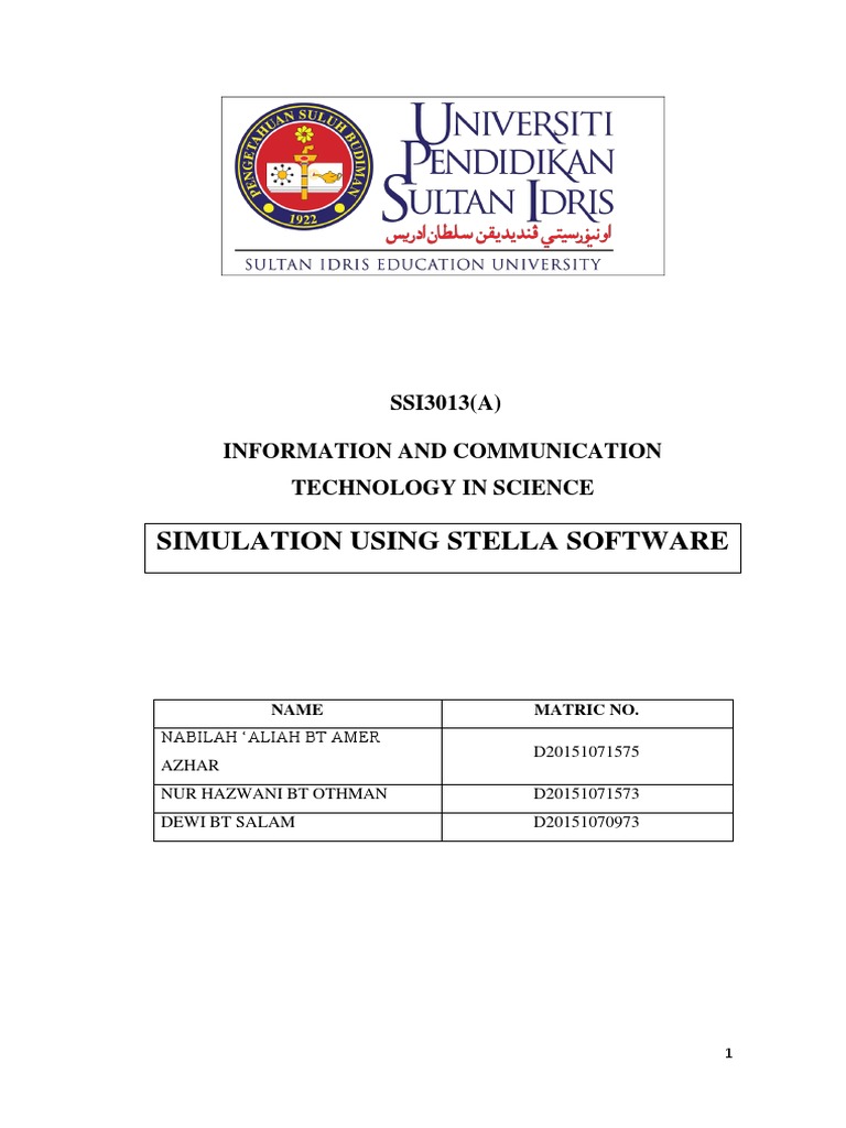Simulation Using Stella Software | PDF | Simulation | Experiment