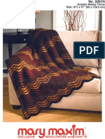 Mary Maxim - 5091N - Autumn Waves Throw Crochet