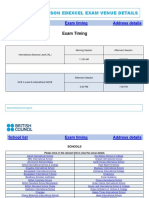 Dhaka Edexcel Venue Schedule Final 0