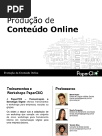 Produção de Conteúdo on-line (Paper Cliq)