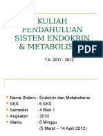 Kuliah Pendahuluan Sistem Endokrin &metabolisme - Maret 2012