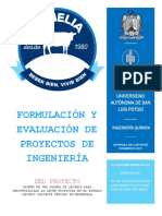 Formulación y Evaluación de Proyectos de Ingeniería Felipe Jenny Adal 1