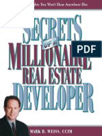 Secrets of A Millionaire Real Estate Developer Secrets of A Millionaire