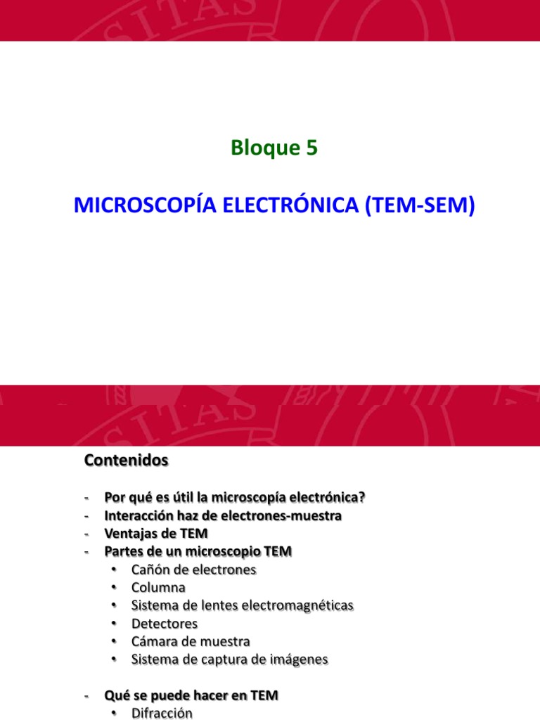 Microscopía Electrónica Pdf Pdf Rayo X Microscopio