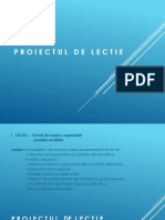 11 Proiectul de Lectie