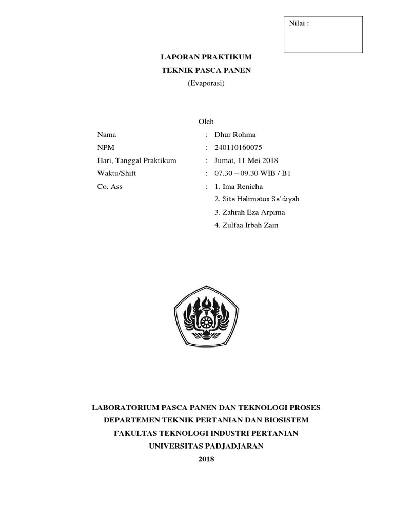 Laporan Praktikum TPP Evaporasi | PDF