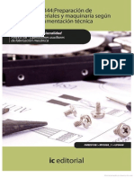 Preparacion de Materiales y Maquinaria Segun Documentacion Tecnica & Norma UNE-EN ISO 5457-2000