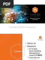 Tanand Technology - Company Profile 2018