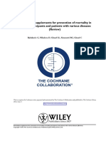 Antioxidants - Review of Evidence On All-Cause Mortality (Chocrane, 2012)