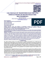 THE PROFILE OF TRANSVERSE ELECTRIC (TE) SURFACE MODES IN MAGNETOELECTRIC MULTIFERROICS