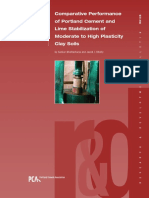 Rd125 Comp Perf of Pc and Lime Stabilization of Mod to High Plasticity Clay Soils