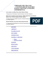 Prevención Primaria Del Fracaso. El Cuestionario de Madures Neuropsicologica Infantil. CUMANÍN. Un Estudio Experimental