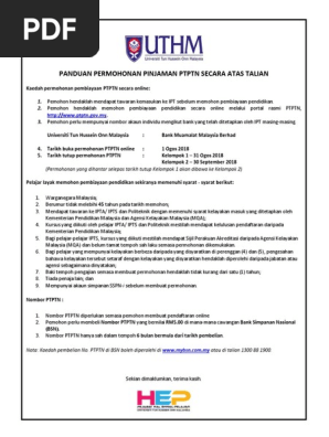 Ptptn Online Pdf