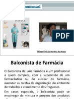 SENAC Aula 1 - Noções Gerais de Biossegurança - Balconista de Farmacia