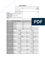 Body Screen Test for Shoulder Function