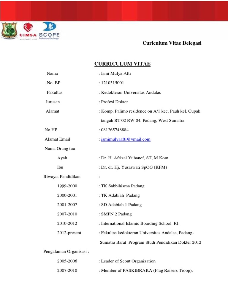 CV Exchange Ismi PDF