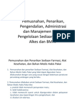 Pemusnahan, Penarikan, Pengendalian, Administrasi Dan Manajemen Resiko Pengelolaan Sediaan Farmasi, Alkes Dan BMHP