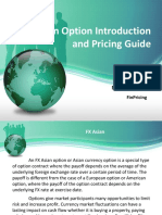Introduction To Currency Asian Option Valuation