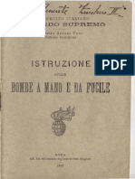 Istruzione 1917 Esercito Italiano