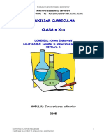 Chimie Industriala X Caracterizarea Polimerilor