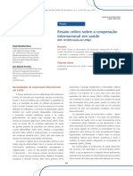 Ensaio Critico Sobre a Cooperacao Internacional Em Saude