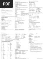 L TEX Quick Reference Guide: Large