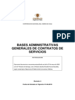 Bases administrativas generales de contratos de servicios de Codelco