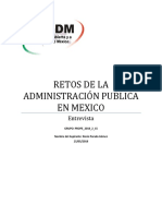 Retos de La Administración Publica en Mexico Entrevista
