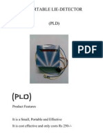 Portable Lie Detector PLD Measures Physiological Changes