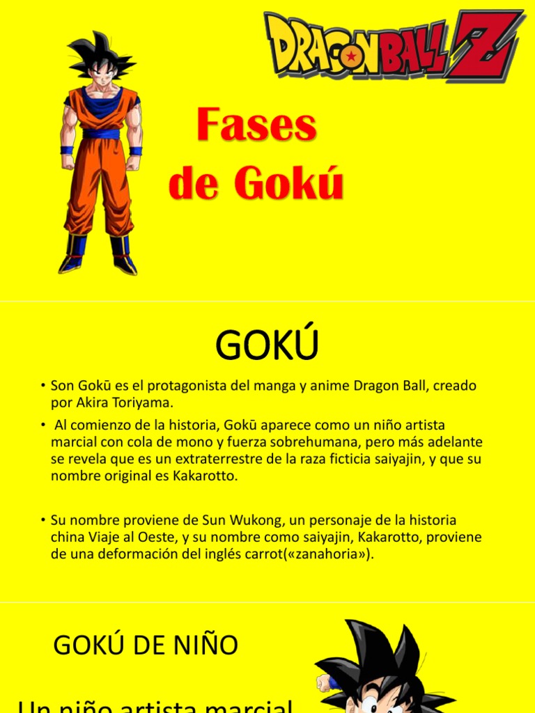 Las Fases De Goku Esfera Del Dragon Animacion