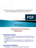 Alternativas de Reforma A La Seguridad Social (Inss) en Nicaragua