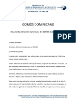 Documento Del Comité Dominicano Del ICOMOS Sobre Autenticidad