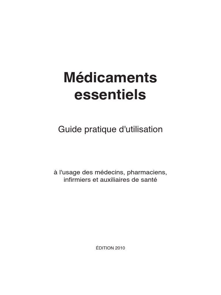 Medicaments Essentiels Pdf Acide Folique Regime Et Nutrition