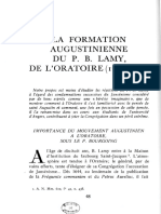 La Formation Augustinienne Du P B- Lamy de l Oratoire Par Francois GIRBAL