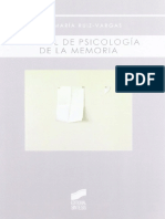 Manual de Psicología de La Memoria - José María Ruiz-Vargas