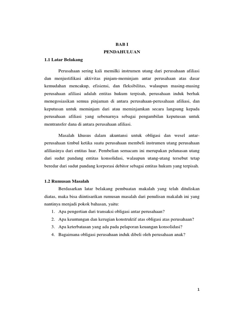 Contoh Makalah Akuntansi Obligasi Contoh Surat